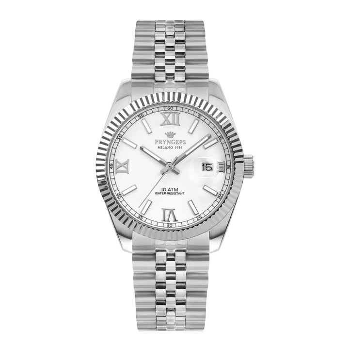 Pryngeps Erre X 32mm Reloj de cuarzo de acero blanco A822/2 BI