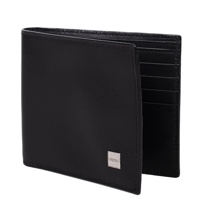 Gerba Wallet in full grain calfskin and Gerba logo in 925 silver measures 11x9 cm GB001 BLACK V