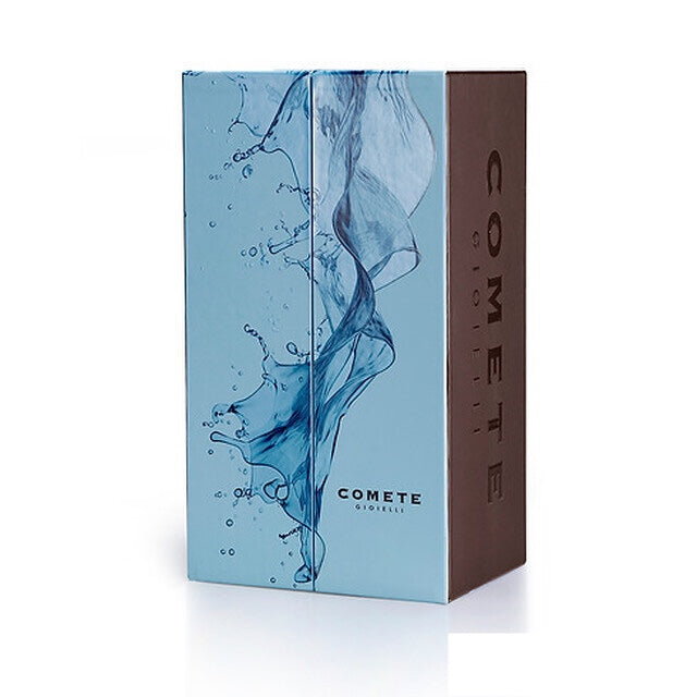Comete Regalo Divino Kit Pulsera acero cerámica y gemelos zafiro azul KITGVZAF