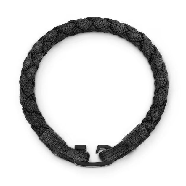 Montblanc Pulsera Montblanc con cierre en T negro talla S 130860 60