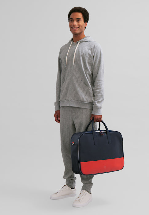 DUDU Valise de voyage pour homme et femme en cuir de haute qualité, sac à dos de voyage 33 L, bagage à main, sac à bandoulière avec fermeture éclair