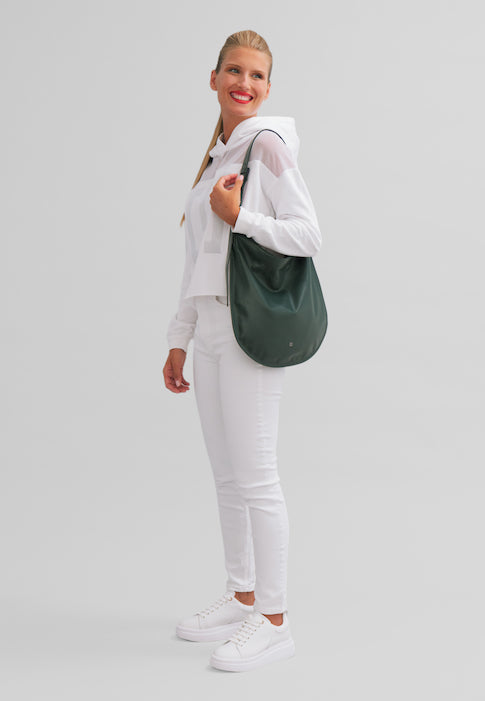DUDU Sac à bandoulière pour Femme en Cuir Souple, Sac Hobo avec Fermeture éclair, Grand Sac à bandoulière réglable coloré et spacieux