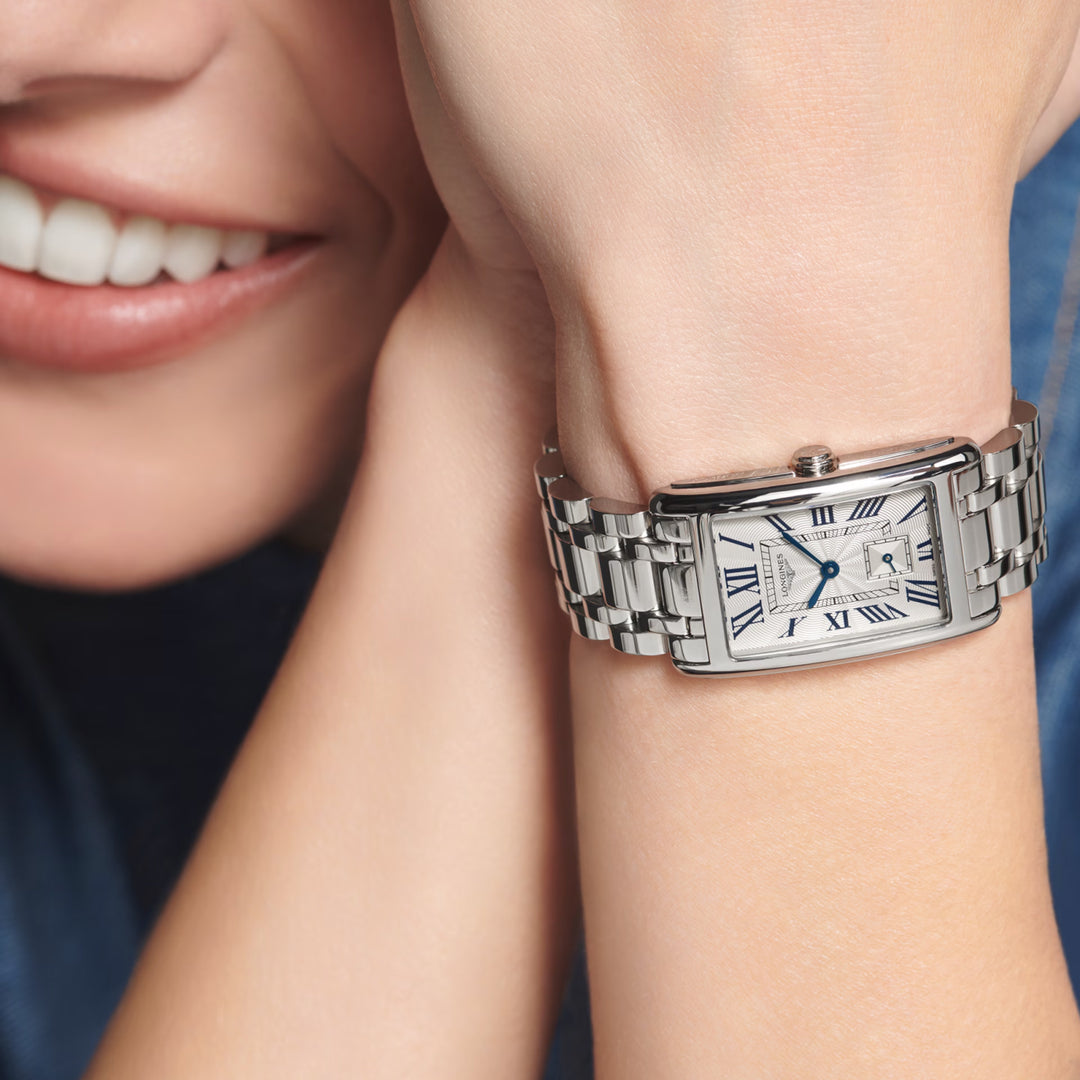 Longines DolceVita watch 23.30x37mm silver quartz steel L5.512.4.71.6