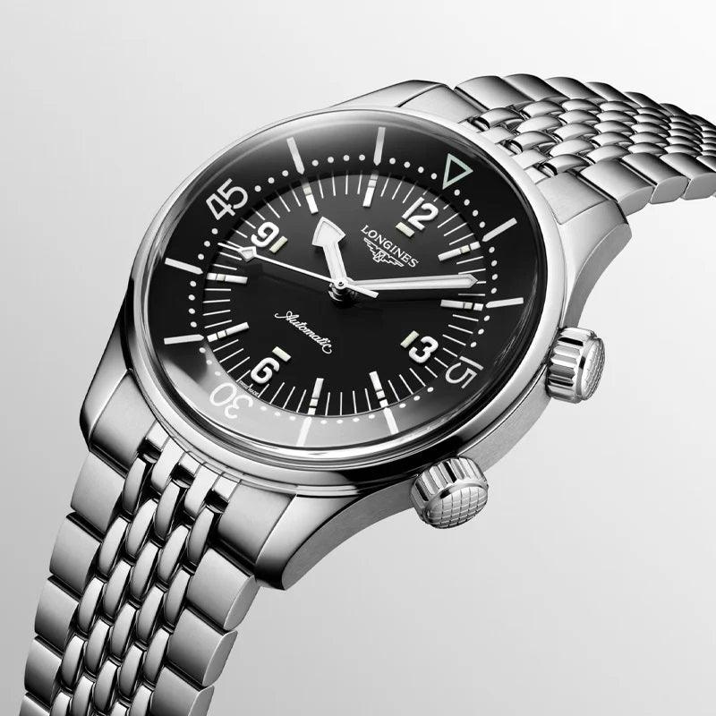 Reloj Longines Legend Diver 39mm negro automático acero L3.764.4.50.6 - Capodagli 1937