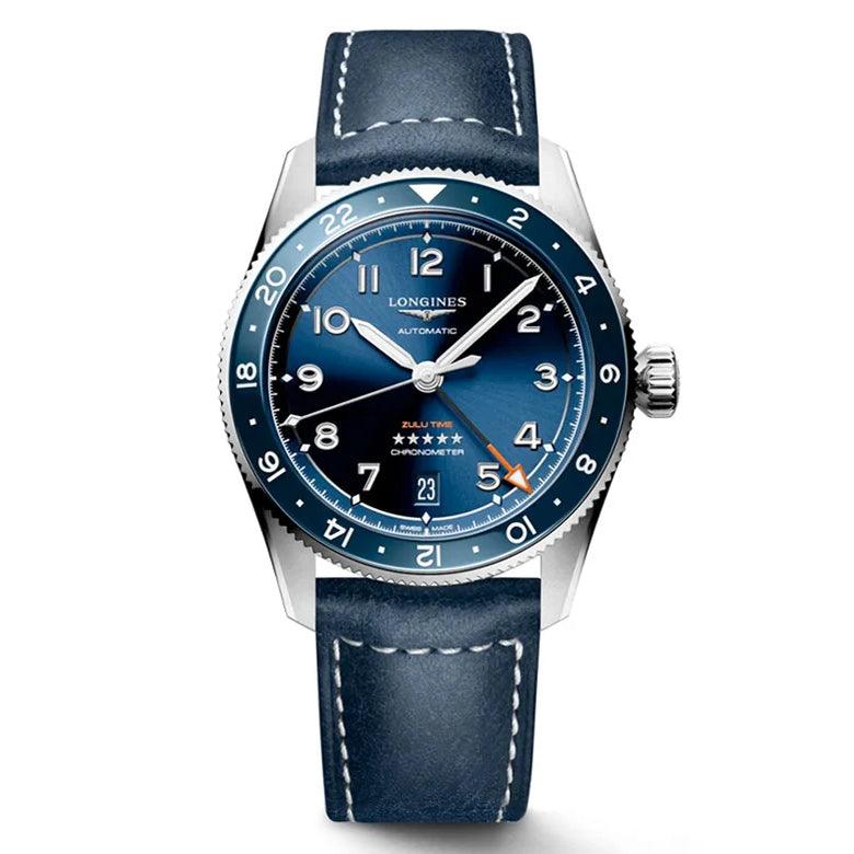 Longines orologio Spirit Zulu Time 39mm blu automatico acciaio L3.802.4.93.2 - Capodagli 1937