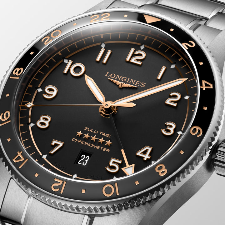 Longines orologio Longines Spirit Zulu Time 42 mm L3.812.4.50.6