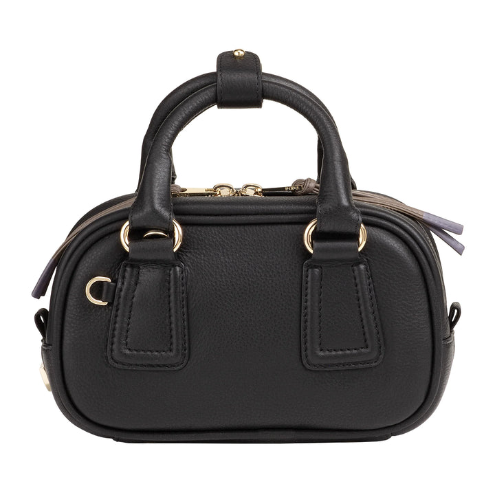 DUDU Mini Bolso de Mujer en Piel Multicolor - Pequeño Bolso Elegante con Bandolera Ajustable y Asas - Pequeño Bolso Compacto