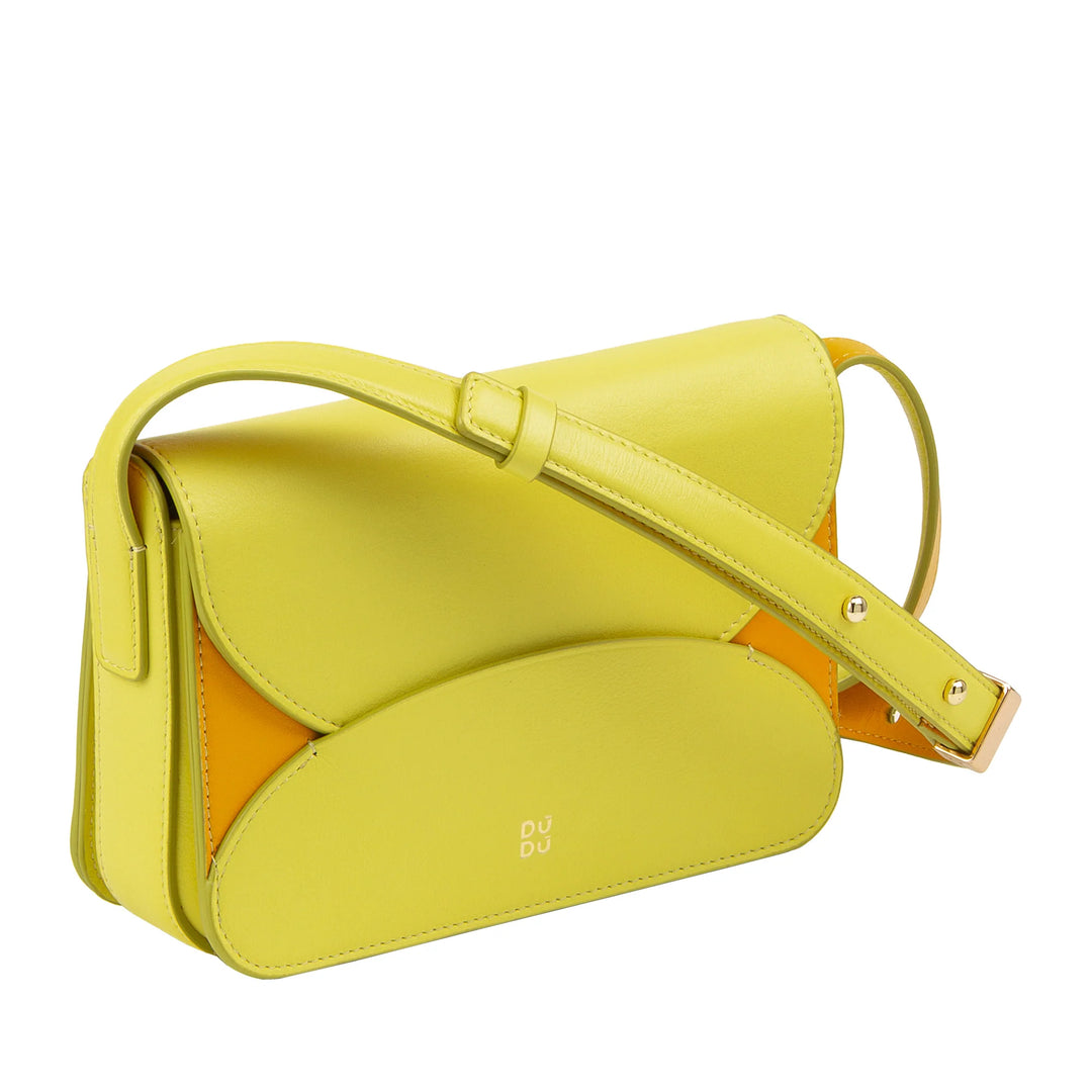 DUDU Mini Bolso Bandolera de Piel para Mujer - Bolso Bandolera Pequeño y Elegante para Mujer con Correa Ajustable para el Hombro, Compacto, Sobre