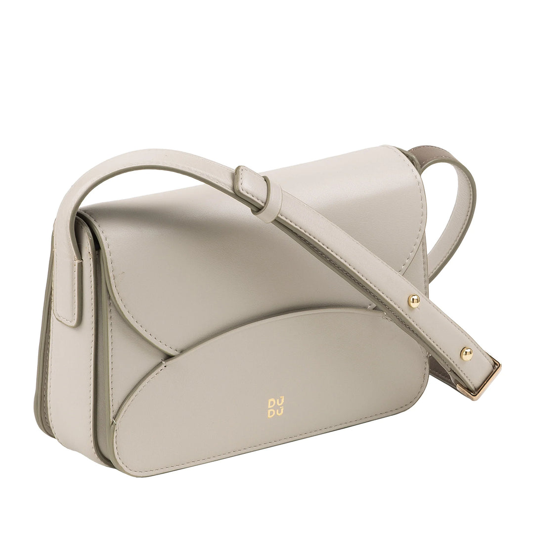 DUDU Mini Bolso Bandolera de Piel para Mujer - Bolso Bandolera Pequeño y Elegante para Mujer con Correa Ajustable para el Hombro, Compacto, Sobre
