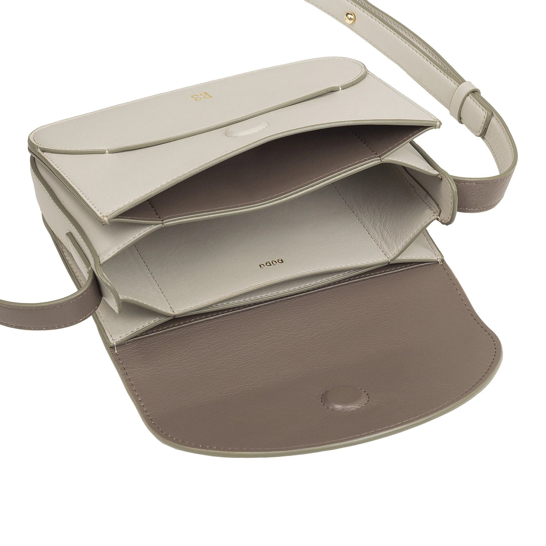 DUDU Mini Bolso Bandolera de Piel para Mujer - Bolso Bandolera Pequeño y Elegante para Mujer con Correa Ajustable para el Hombro, Compacto, Sobre