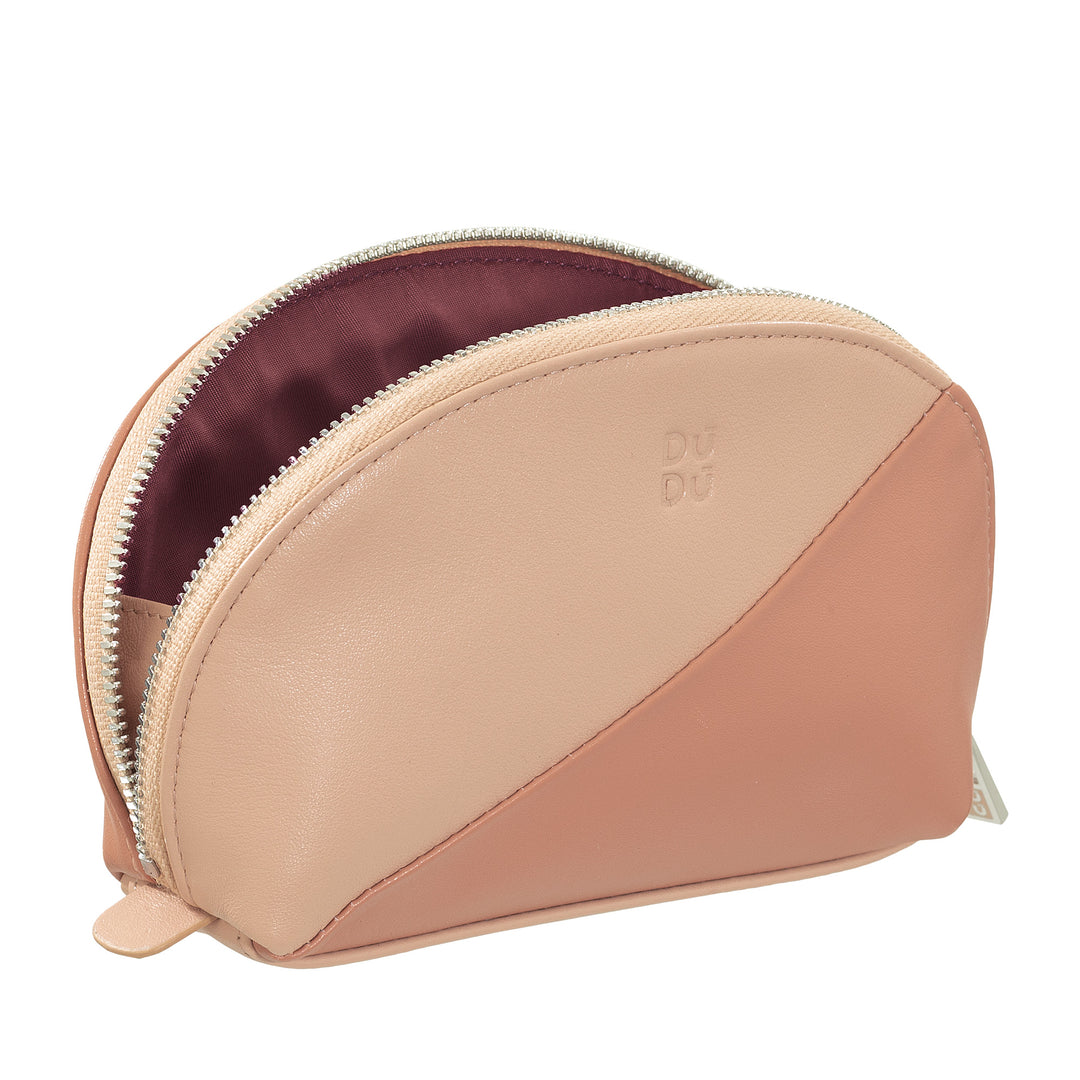 DUDU Mini Bolso Clutch para Bolso de Cuero, Estuche de Maquillaje de Viaje, Neceser Pequeño con Cremallera para Monedero, Diseño Colorido