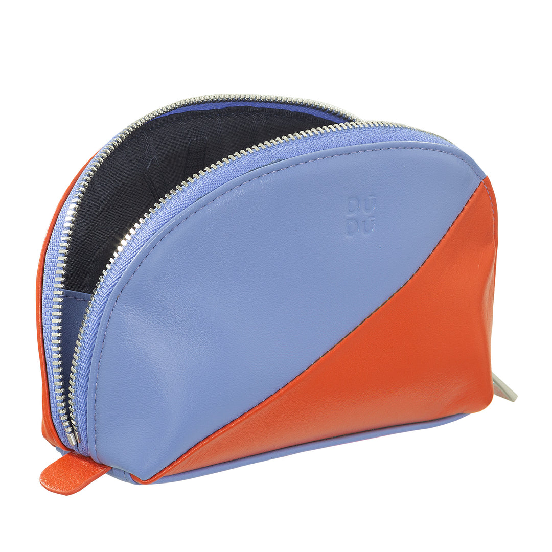 DUDU Mini Bolso Clutch para Bolso de Cuero, Estuche de Maquillaje de Viaje, Neceser Pequeño con Cremallera para Monedero, Diseño Colorido