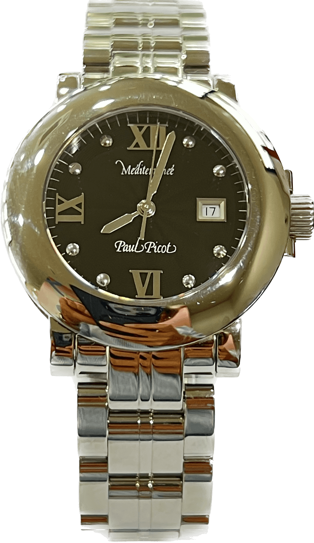 Paul Picot orologio Mediterranee' 36mm nero quarzo acciaio 4108 NE - Capodagli 1937