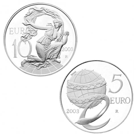 Monedas de plata 5€ 10€ La Europa de los Pueblos