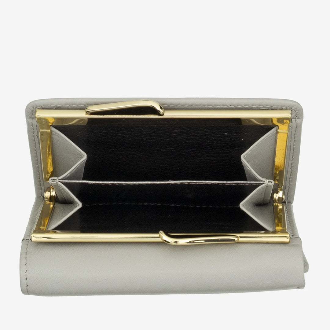 DUDU Petit Portefeuille Femme en Cuir RFID avec Porte-Monnaie Compact Click Clac et 6 Porte-Cartes