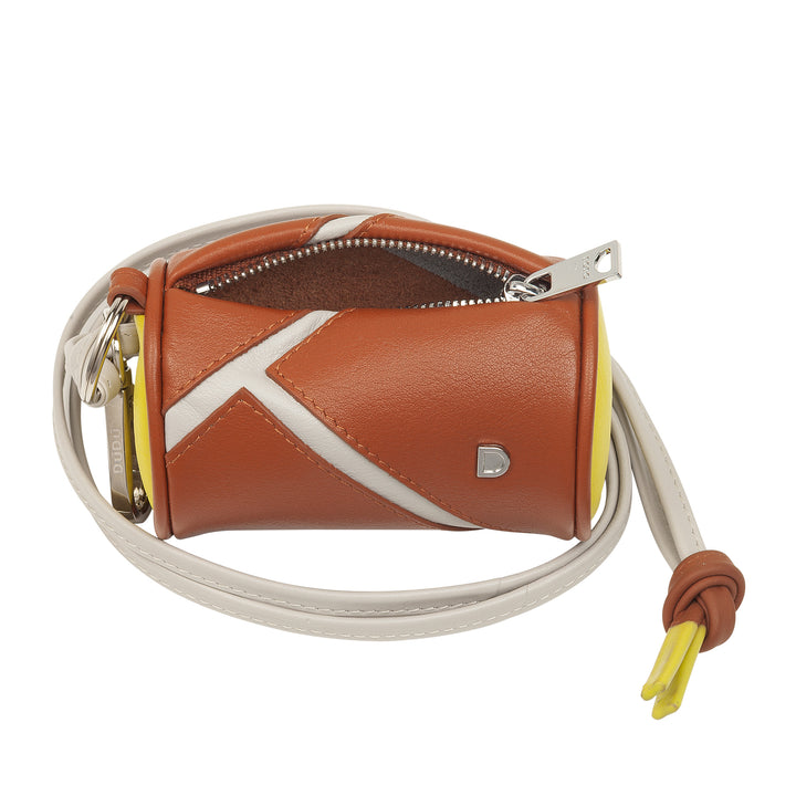 DUDU Funda para Auriculares AirPods con Cuello en Piel con Cremallera - Mini Bolso Unisex con Correa, Diseño Tenis Deportivo, para Llaves y Monedas