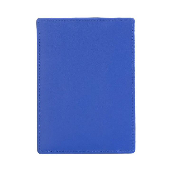 DUDU Tarjetero Slim de Piel Multicolor para Hombre y Mujer con 9 Ranuras y Cierre de Seguridad