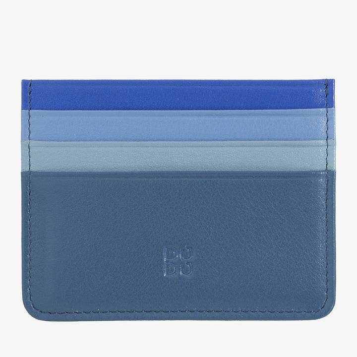Porta carte di credito colorato in pelle Nappa 6 tasche DUDU