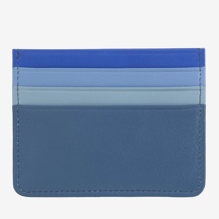 Porta carte di credito colorato in pelle Nappa 6 tasche DUDU