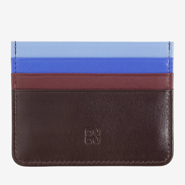 Porta carte di credito colorato in pelle Nappa 6 tasche DUDU
