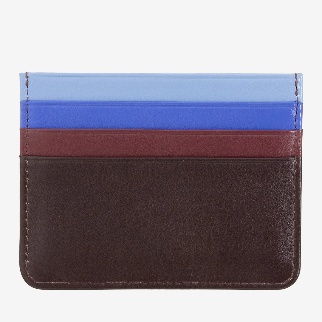 Porta carte di credito colorato in pelle Nappa 6 tasche DUDU