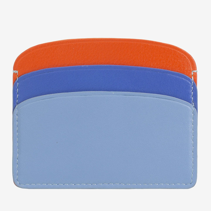DUDU Thin Credit Card Holder in Soft Leather, Card Holder, Document Holder, Pocket Plate, Slim Design, Colorful