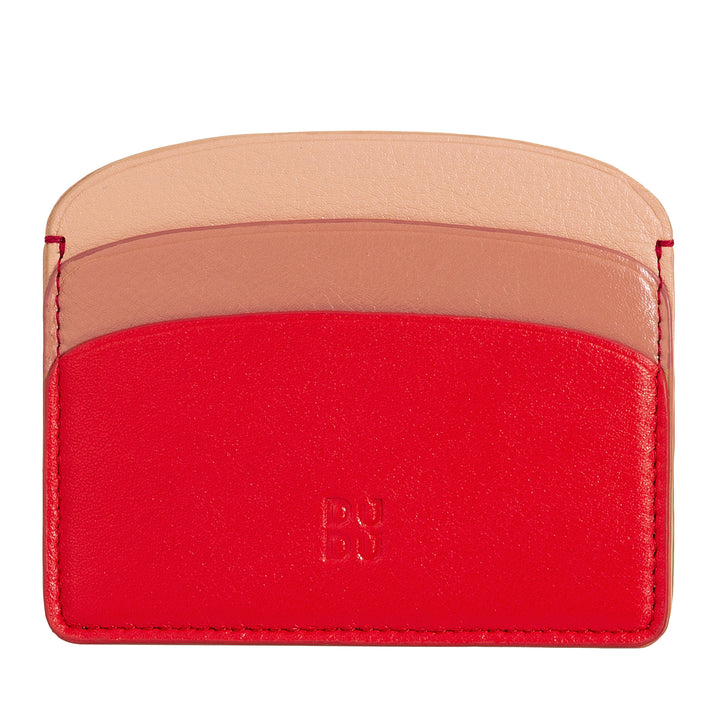 DUDU Thin Credit Card Holder in Soft Leather, Card Holder, Document Holder, Pocket Plate, Slim Design, Colorful
