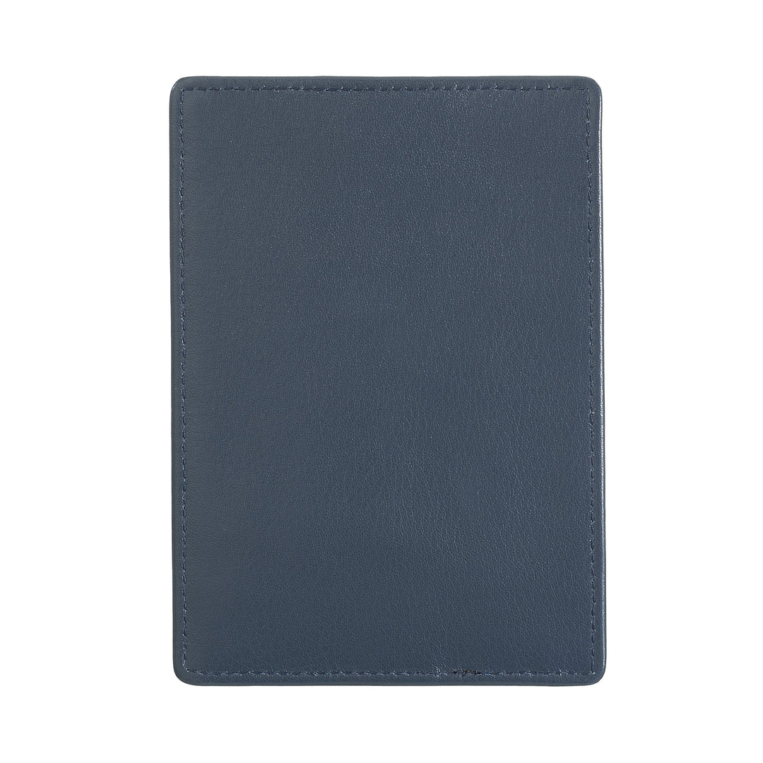 Nuvola Leather Camping Cards Men's Man Slim في جلد Nappa مع إغلاق زر