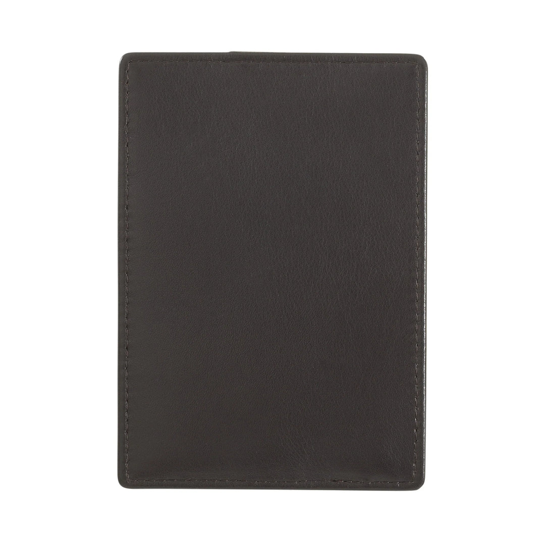 Nuvola Pelle Porta Carte di Credito Uomo Slim Ultrasottile in Pelle Nappa con Chiusura a Bottone