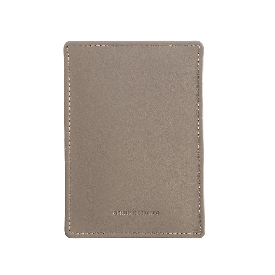 Porte-cartes de crédit ultra-fin pour hommes Nuvola Pelle Slim en cuir Nappa avec fermeture à bouton