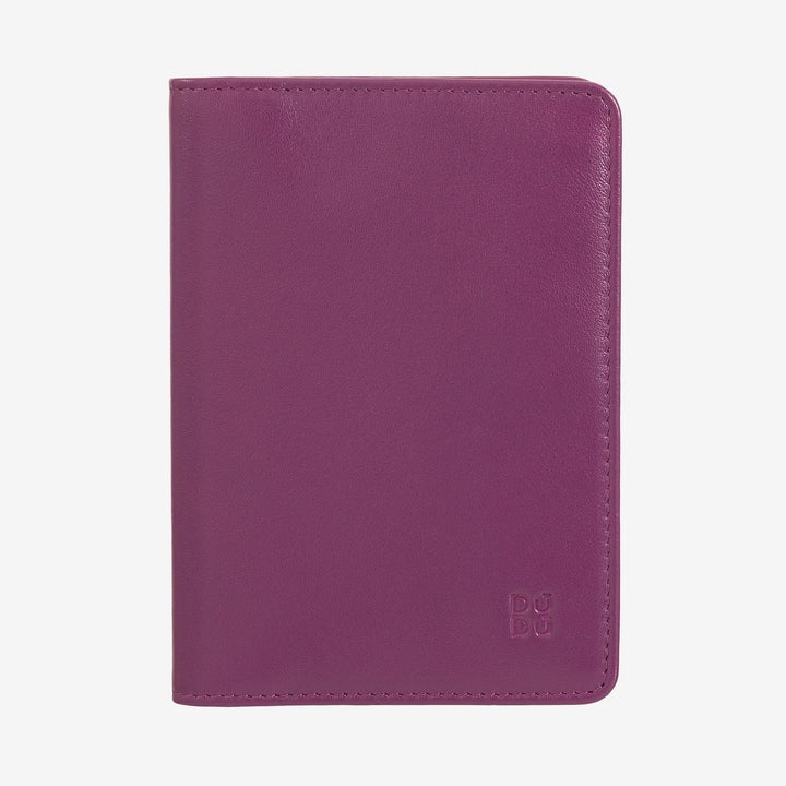DUDU Custodia Porta Passaporto in Pelle da Viaggio con Protezione RFID e Porta Carte di Credito