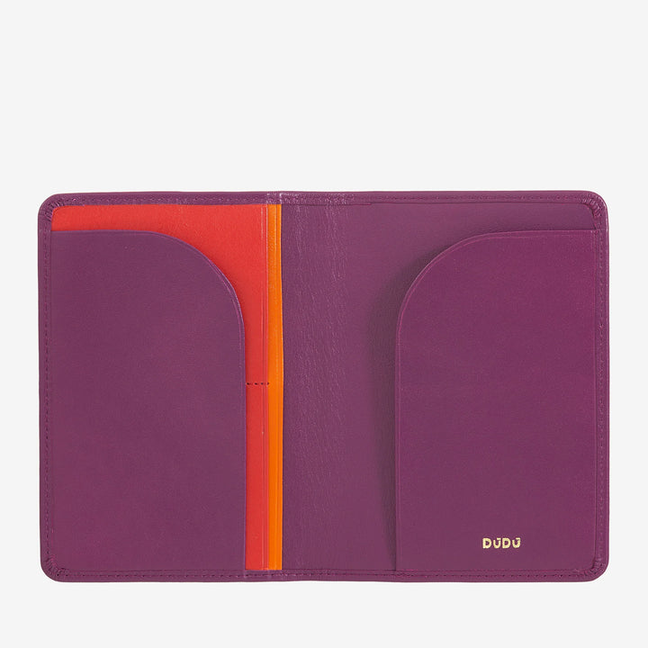 DUDU Custodia Porta Passaporto in Pelle da Viaggio con Protezione RFID e Porta Carte di Credito