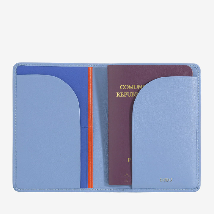 DUDU Custodia Porta Passaporto in Pelle da Viaggio con Protezione RFID e Porta Carte di Credito