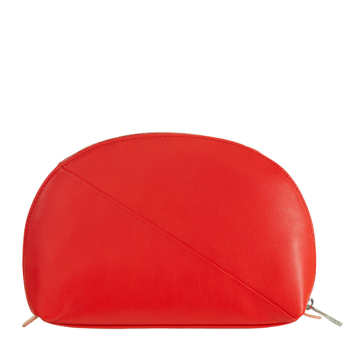 DUDU Clutch Porta Maquillaje en Bolsa de Viaje de Piel con Cremallera Multicolor