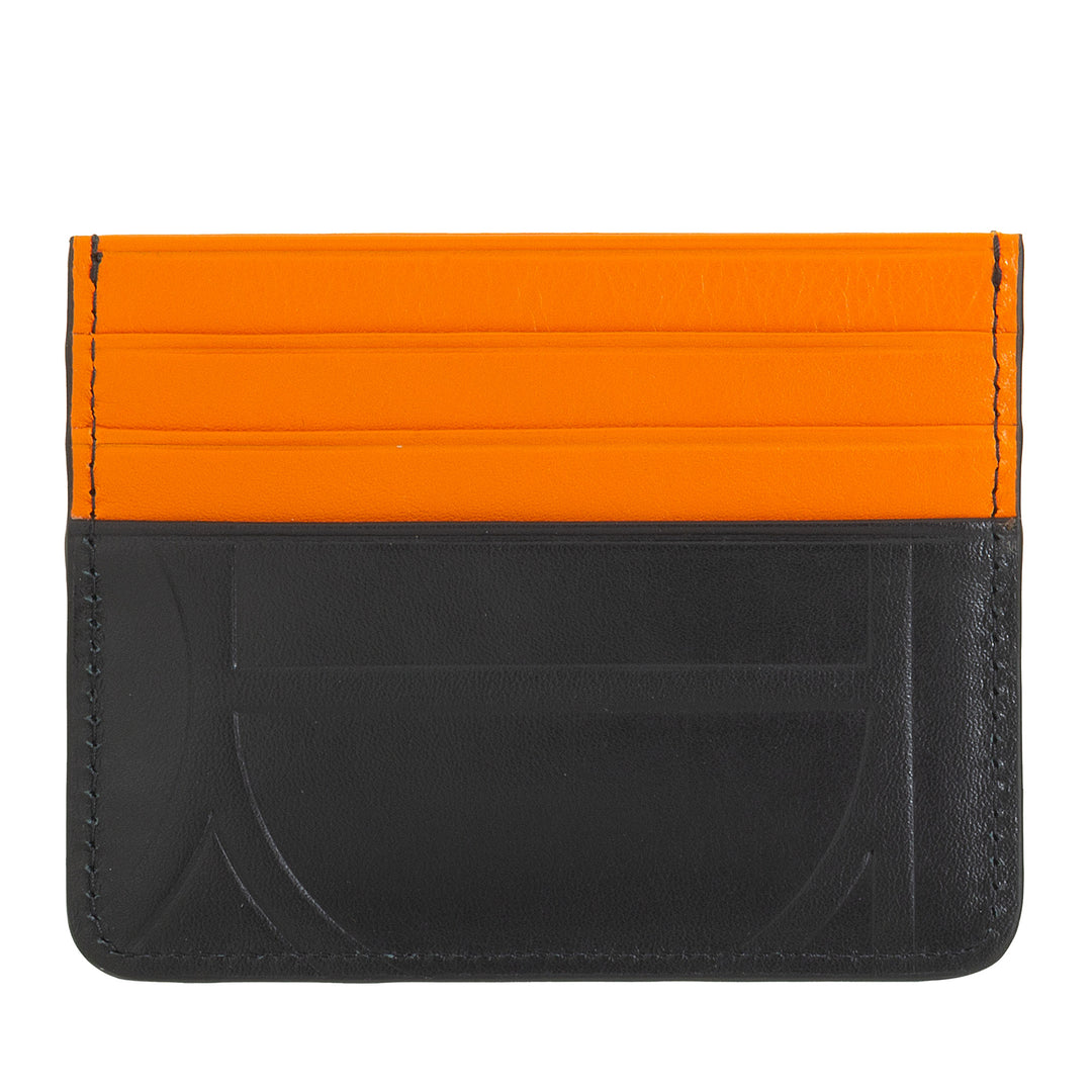 Porte-cartes de crédit en cuir imprimé DUDU, porte-cartes fin compact et de poche - Léger, élégant et fonctionnel, parfait pour la poche ou le sac