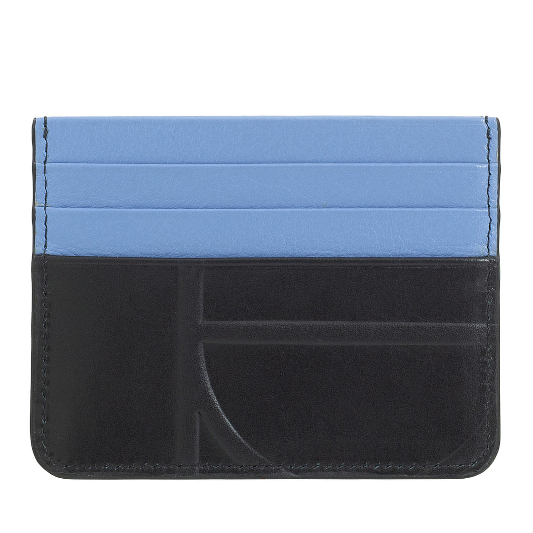 Porte-cartes de crédit en cuir imprimé DUDU, porte-cartes fin compact et de poche - Léger, élégant et fonctionnel, parfait pour la poche ou le sac