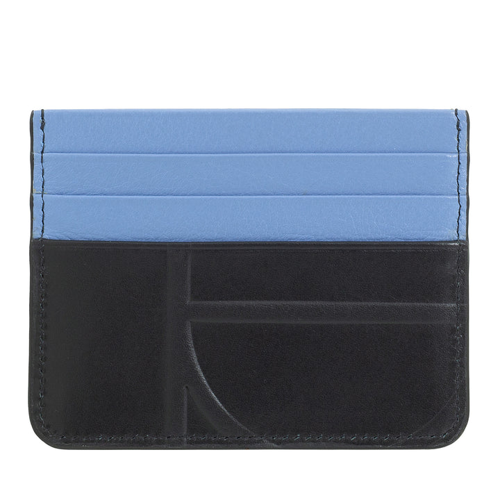 Porte-cartes de crédit en cuir imprimé DUDU, porte-cartes fin compact et de poche - Léger, élégant et fonctionnel, parfait pour la poche ou le sac