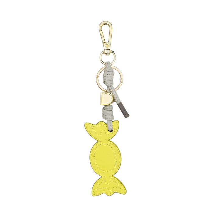 DUDU Llavero de Piel Candy con Mosquetón - Charm Llavero de Piel para Llaves, Bolso o Mochila, Accesorio Original y Colorido
