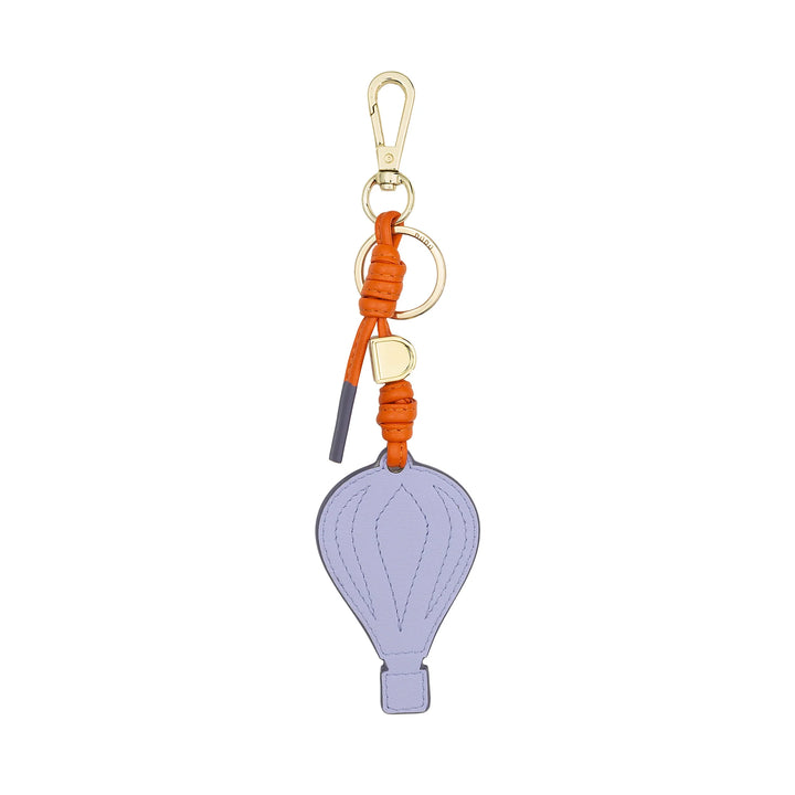 DUDU Llavero Globo Aerostático de Piel con Mosquetón - Charm Llavero de Piel para Llaves, Bolso o Mochila, Accesorio Original y Colorido