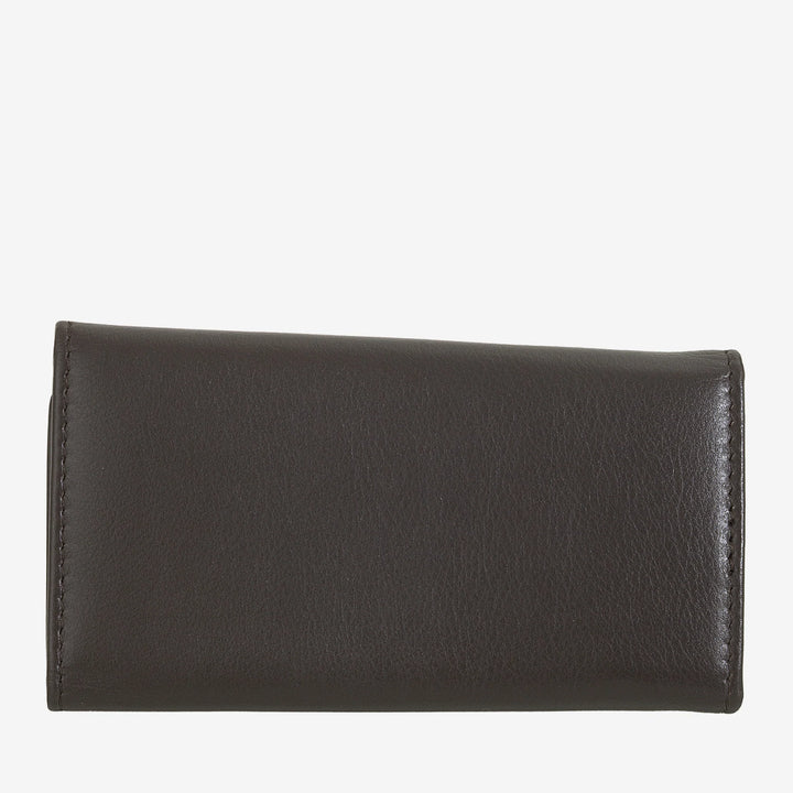 DUDU Llavero Clásico en Piel Auténtica para Hombre y Mujer Multicolor con 6 Ganchos