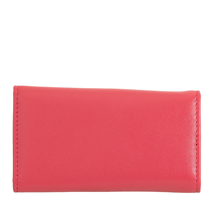 DUDU Llavero Clásico en Piel Auténtica para Hombre y Mujer Multicolor con 6 Ganchos