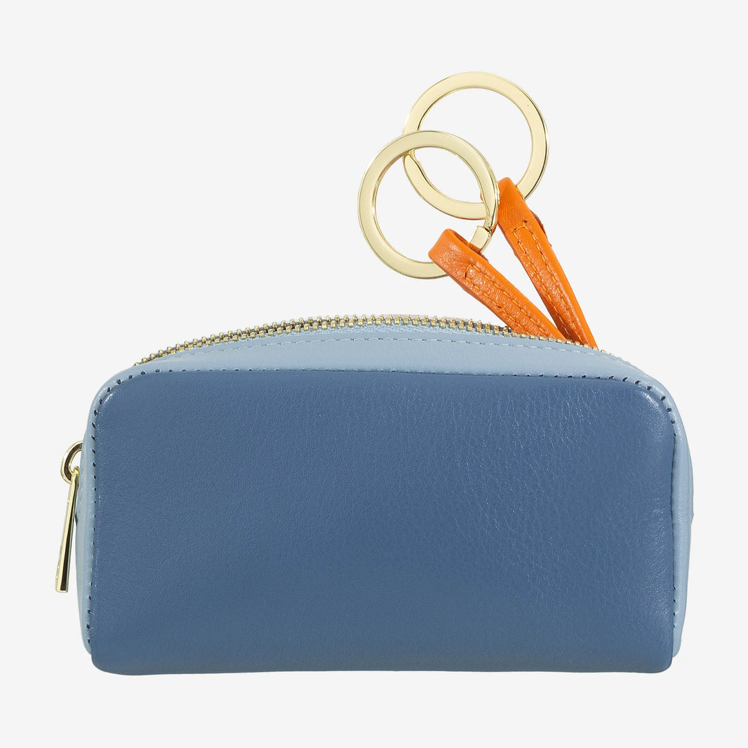 Portachiavi unisex colorato in vera pelle vitello firmato DUDU