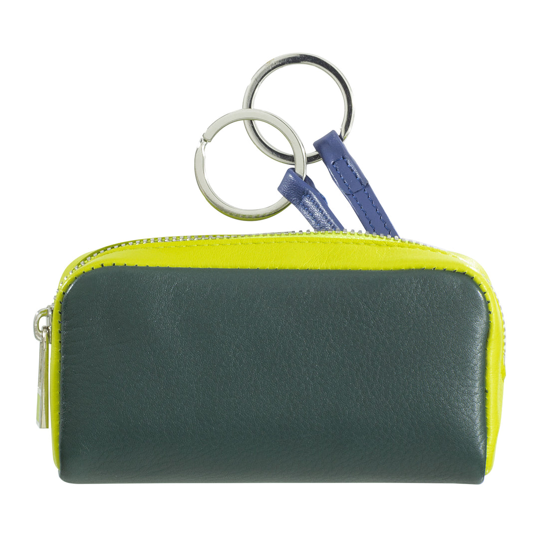 Portachiavi unisex colorato in vera pelle vitello firmato DUDU