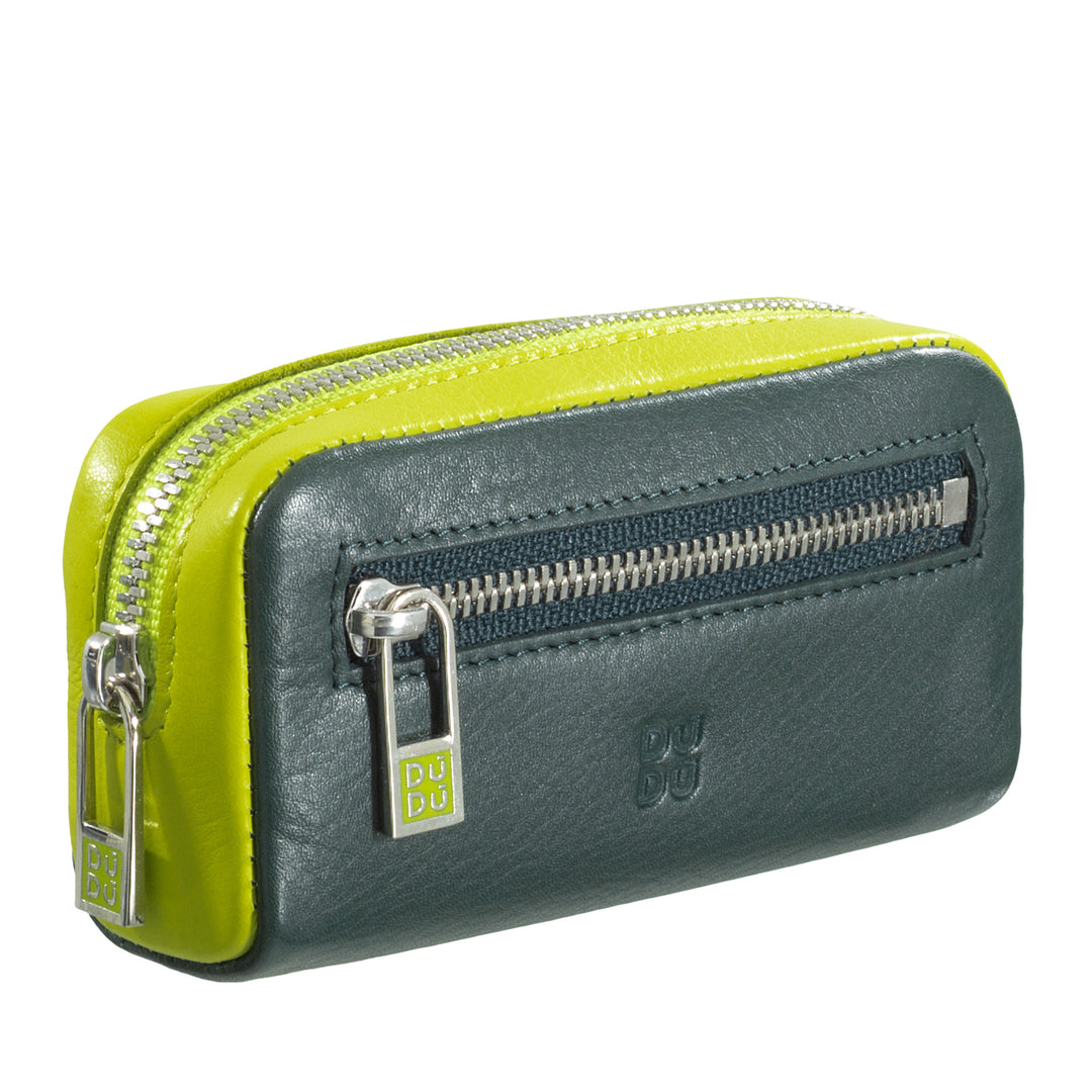Portachiavi unisex colorato in vera pelle vitello firmato DUDU