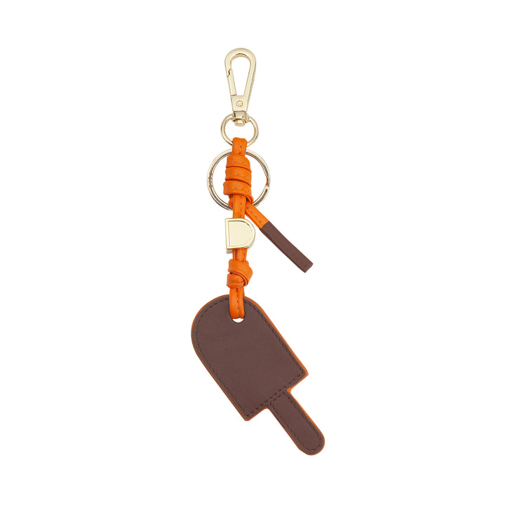 Dudu Leather Keychain Stablet is, nøglering til mænds kvinder med ring og karabiner, farvet sommerdesign