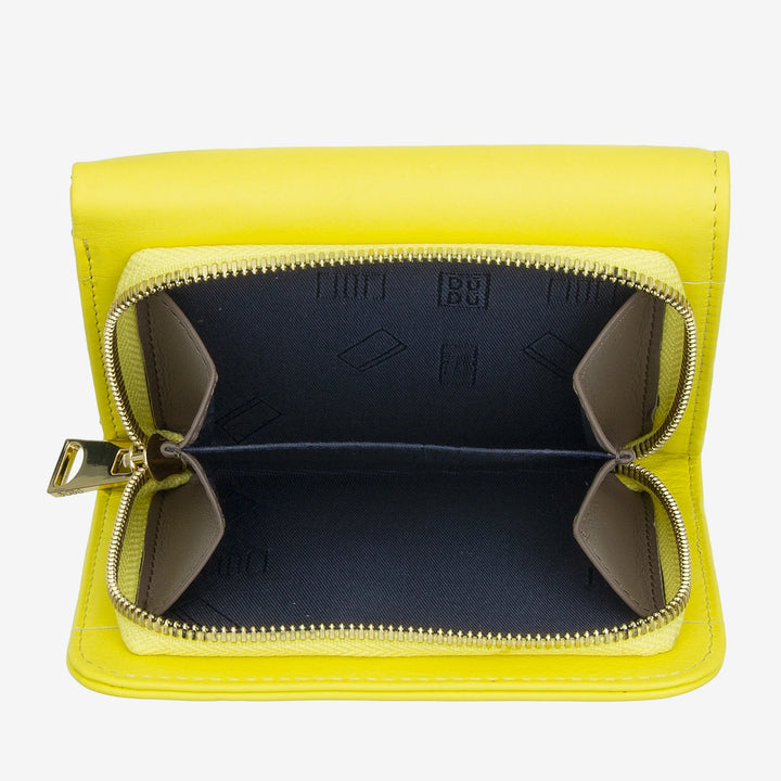 DUDU Cartera pequeña de mujer RFID de piel multicolor de colores
