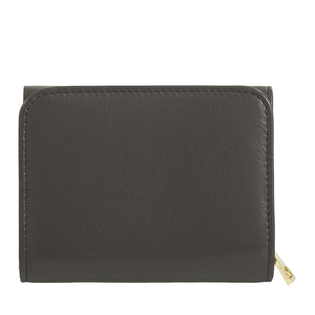 DUDU Cartera pequeña de mujer RFID de piel multicolor de colores