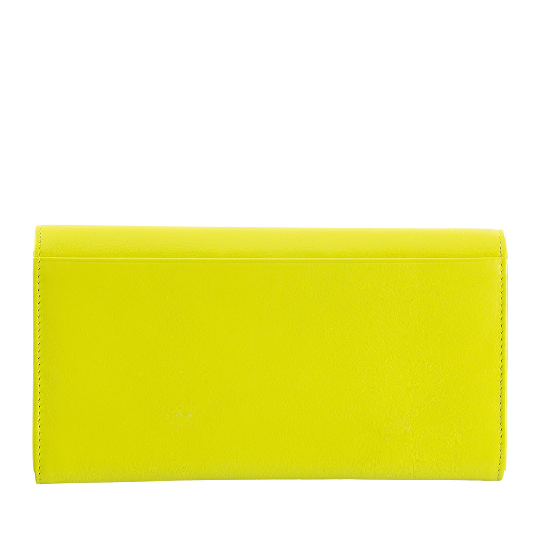 DUDU Cartera Grande de Mujer en Piel de Colores, Cartera Continental, Bolsillos para Tarjetas de Crédito, Monedero con Cremallera