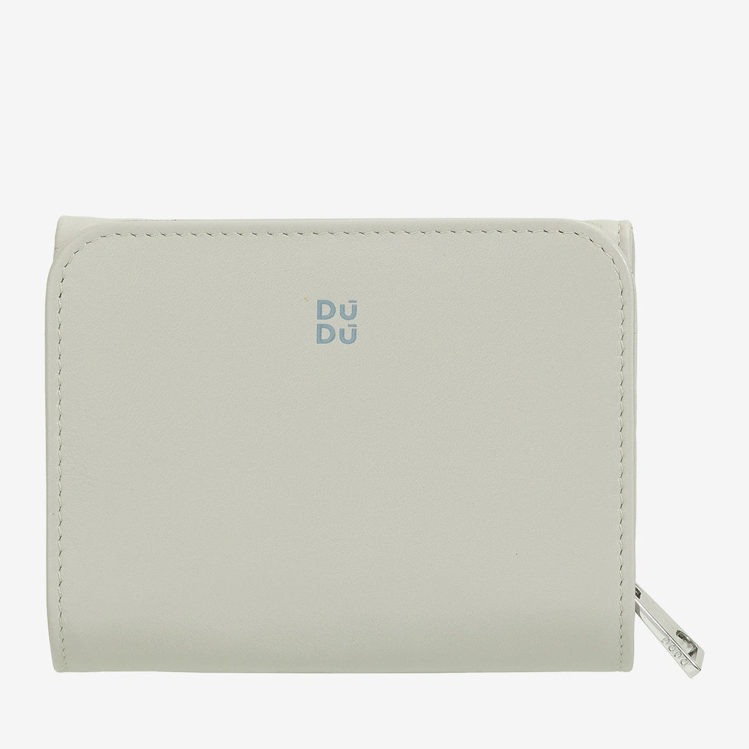 DUDU Portafoglio Donna Pelle Piccolo con Portamonete a Cerniera – Design Compatto e Scritta Après Ski – Portafoglio Porta Carte e Banconote, Fashion alla Moda