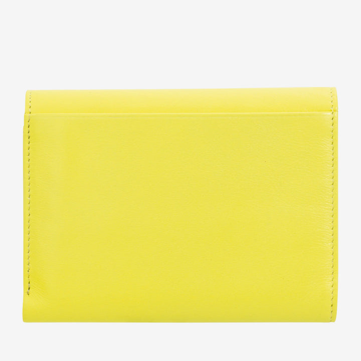 DUDU Cartera de mujer de piel auténtica RFID con monedero, cartera colorida con doble solapa, tarjetero, tarjetero para billetes